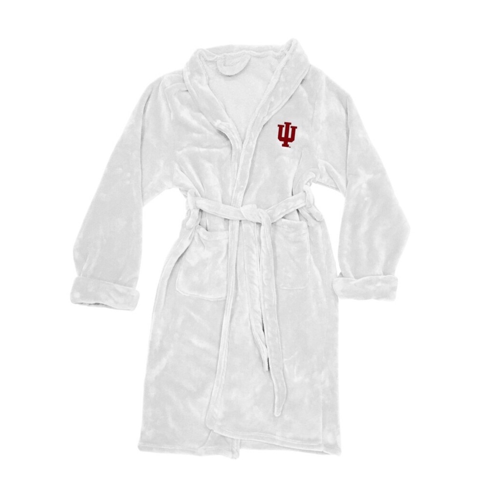 Indiana‎ University Hoosiers Silk Touch Robe White IU NCAA Fits Sz L XL New